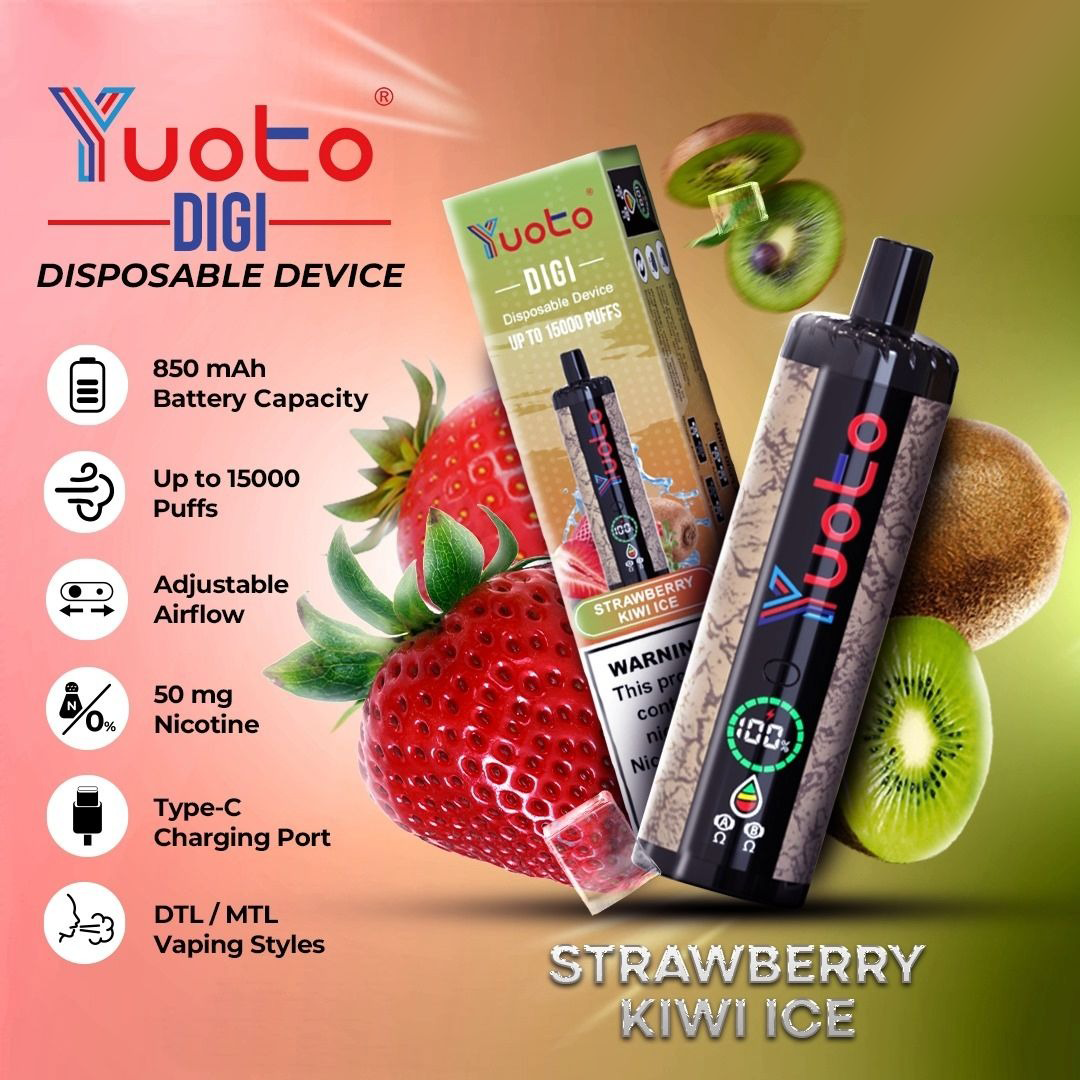 Yuoto Digi 15000 Puffs Disposable | JUST VAPE INDIA | AT BEST PRICE