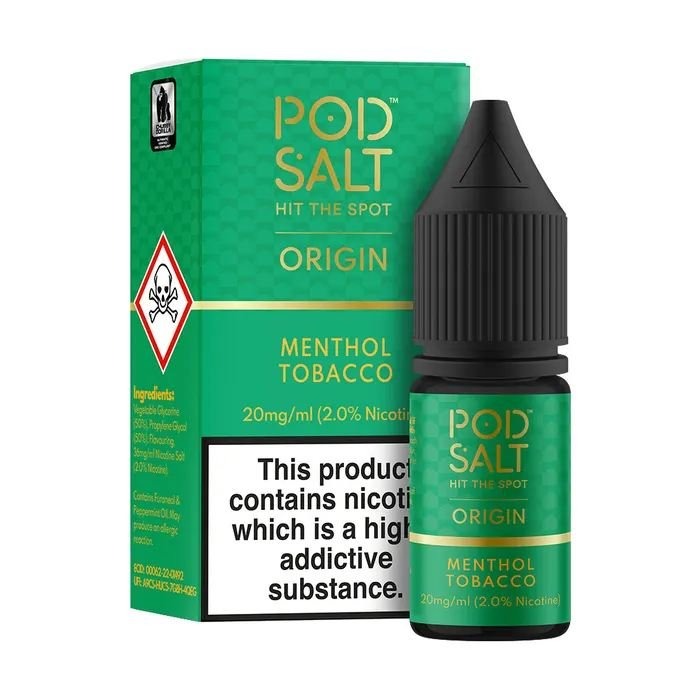 POD SALT Menthol Tobacco – Nicotine Salt Best price 2025