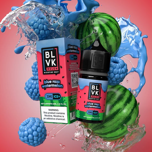 BLVK MELON E-LIQUID | BLUERAZZ WATERMELON ICE |35 MG 30 ML
