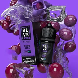 BLVK BAR E-LIQUID |NICOTINE SALT| GRAPE SODA  ICE 50MG 30ML