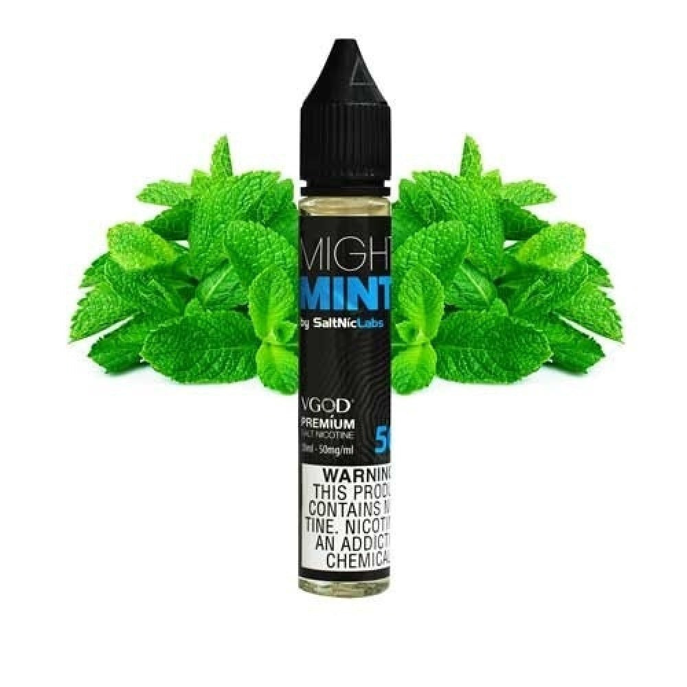 VGod SaltNic | 30ML Vape Juice | MIGHTY MINT | 25MG,50MG