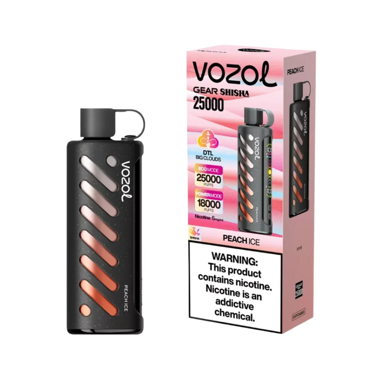 Vozol Shisha 25000 Puffs Gear INDIA