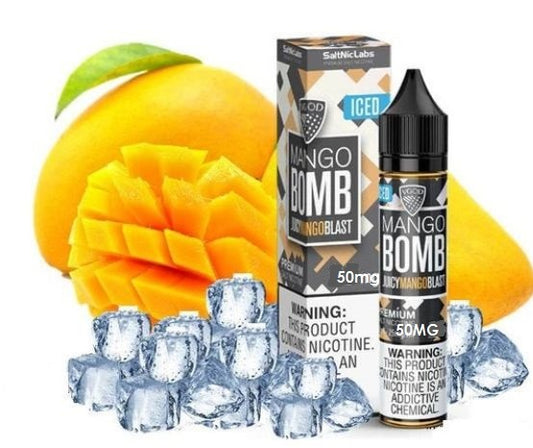 VGod SaltNic | 30ML Vape Juice | ICED MANGO BOMB| 25MG,50MG